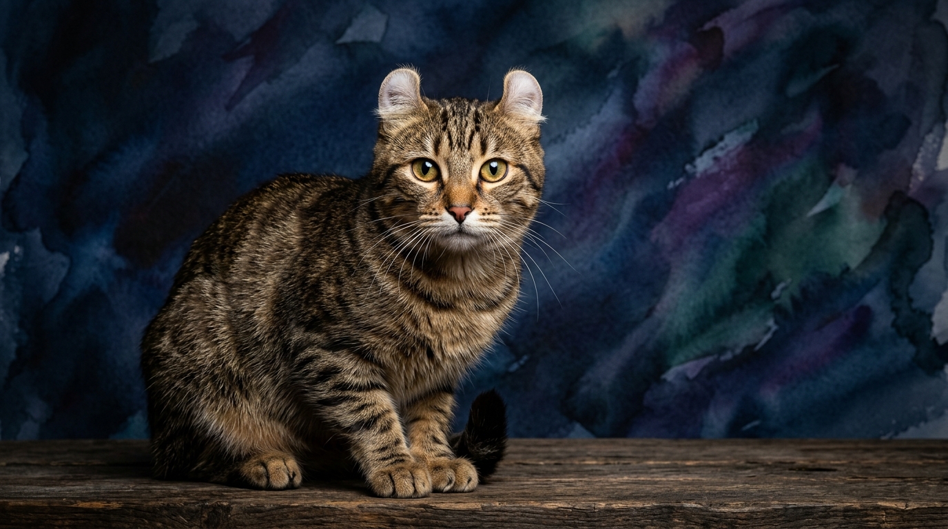 American Curl cat portrait — American Curl cognitive intelligence profile, Pet IQ Lab