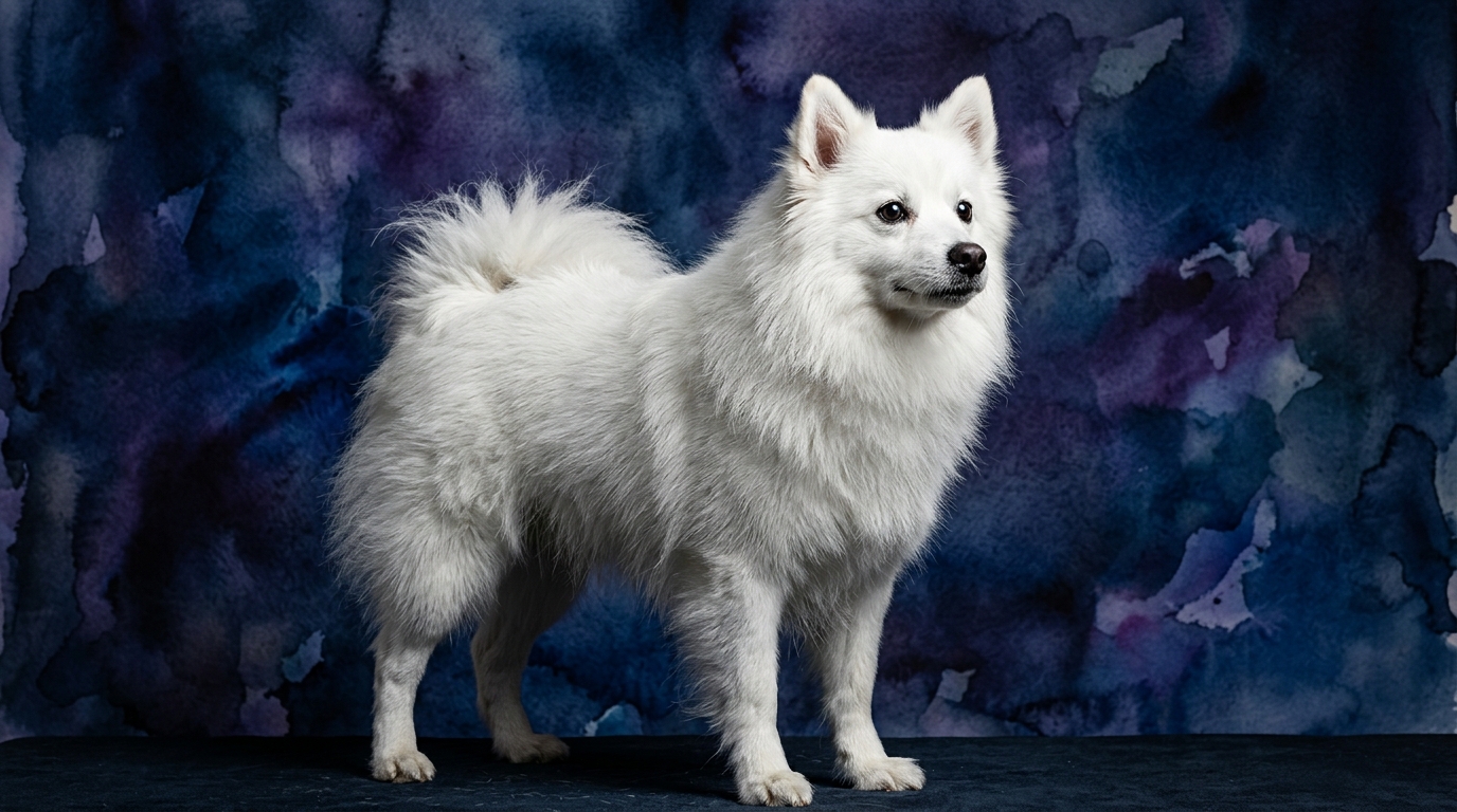 American Eskimo Dog dog portrait — American Eskimo Dog cognitive intelligence profile, Pet IQ Lab