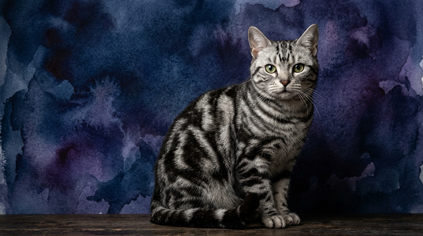 American Shorthair cat portrait — American Shorthair cognitive intelligence profile, Pet IQ Lab