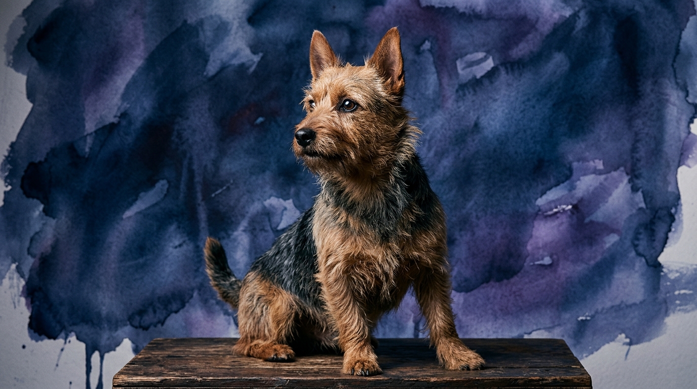 Australian Terrier dog portrait — Australian Terrier cognitive intelligence profile, Pet IQ Lab