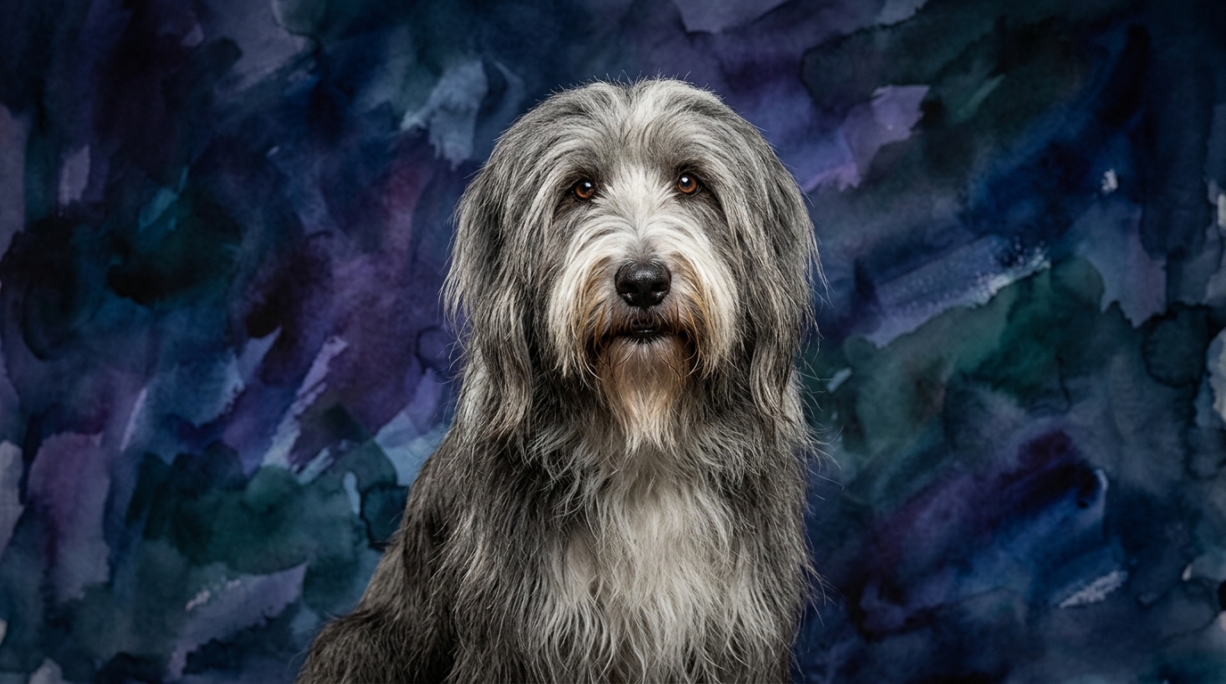 Bearded Collie dog portrait — Bearded Collie cognitive intelligence profile, Pet IQ Lab