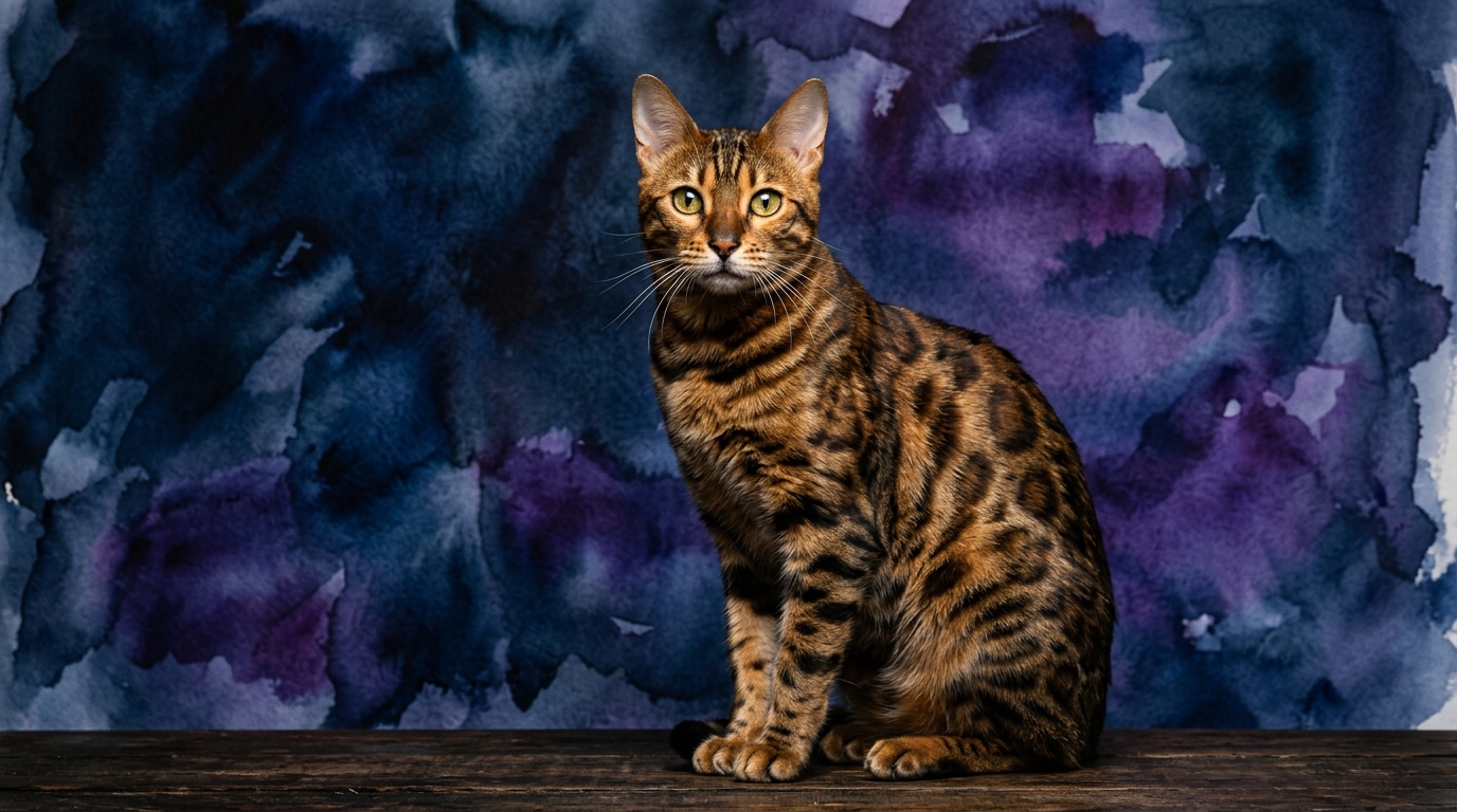 Bengal cat portrait — Bengal cognitive intelligence profile, Pet IQ Lab