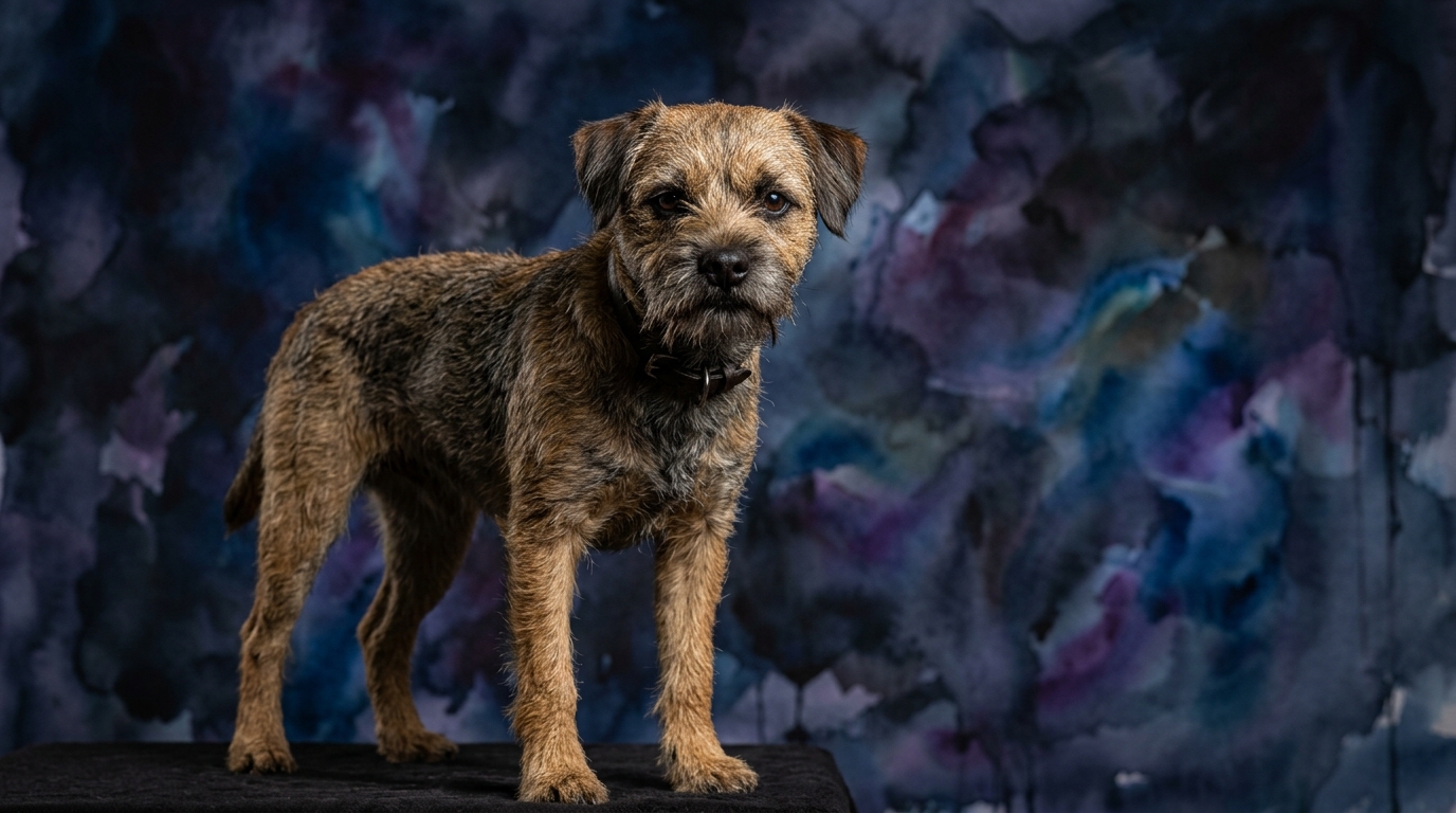 Border Terrier dog portrait — Border Terrier cognitive intelligence profile, Pet IQ Lab