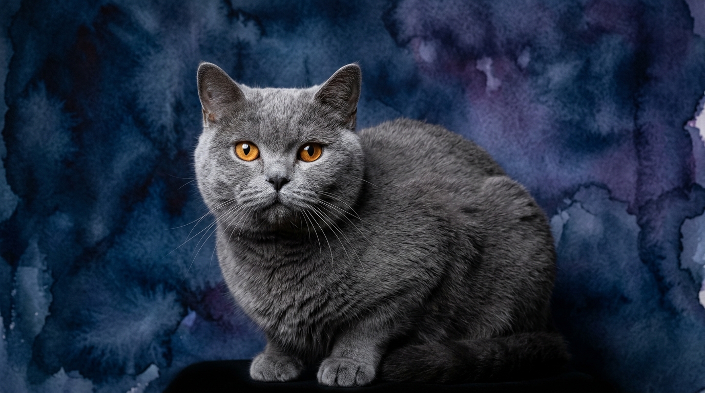 British Shorthair cat portrait — British Shorthair cognitive intelligence profile, Pet IQ Lab