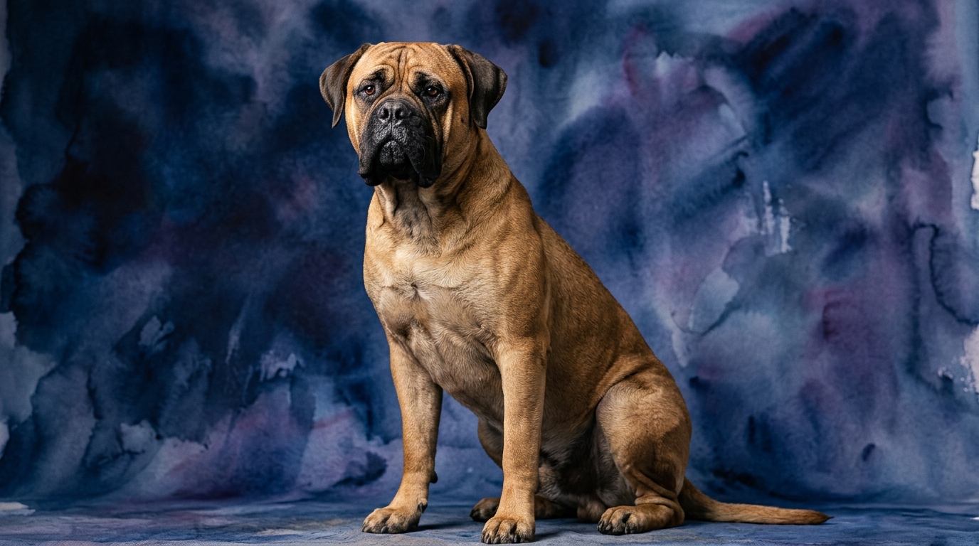 Bullmastiff dog portrait — Bullmastiff cognitive intelligence profile, Pet IQ Lab