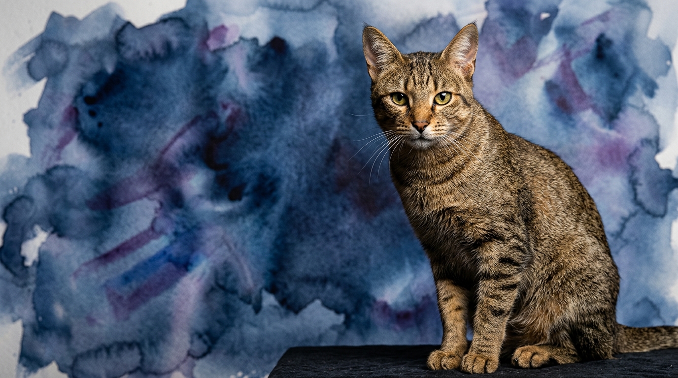 Chausie cat portrait — Chausie cognitive intelligence profile, Pet IQ Lab