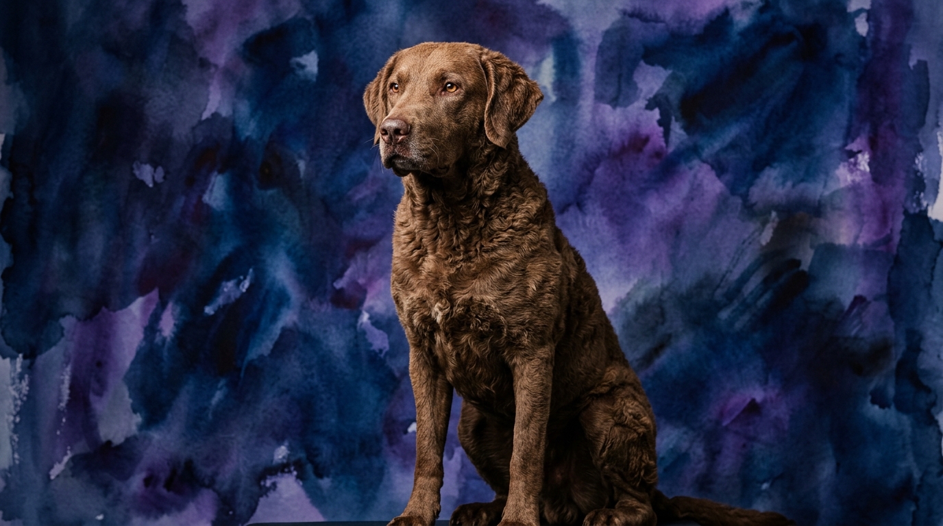 Chesapeake Bay Retriever dog portrait — Chesapeake Bay Retriever cognitive intelligence profile, Pet IQ Lab