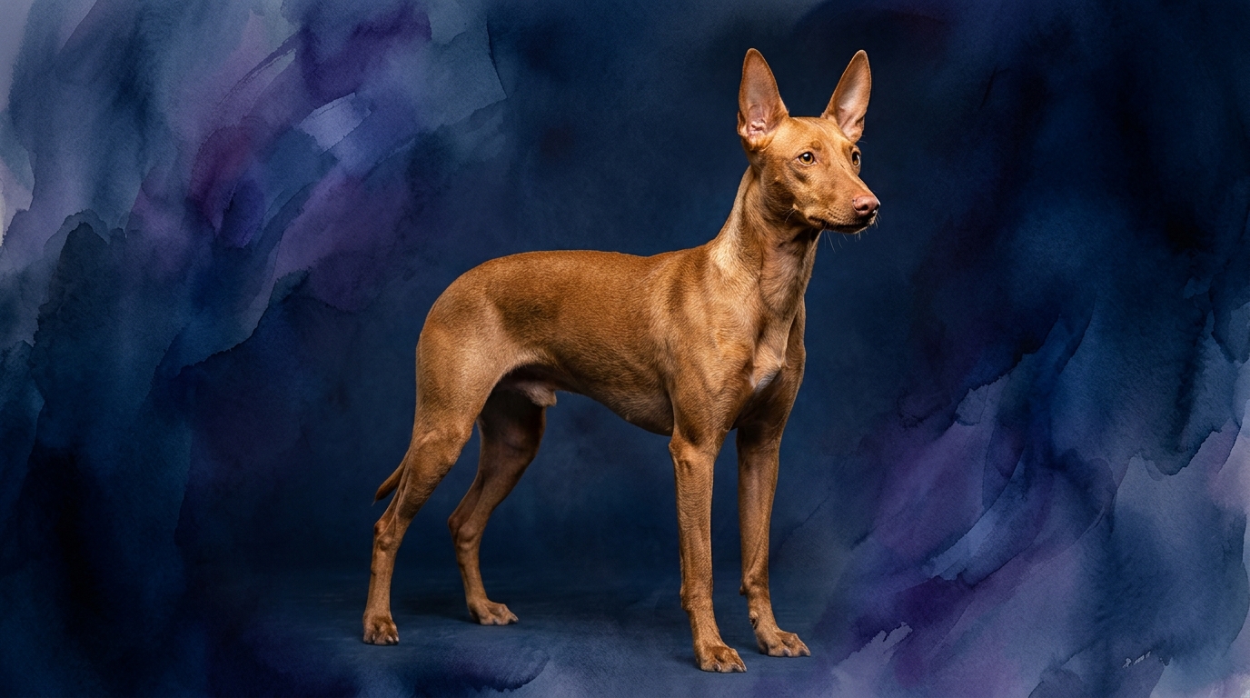 Cirneco Dell Etna dog portrait — Cirneco Dell Etna cognitive intelligence profile, Pet IQ Lab