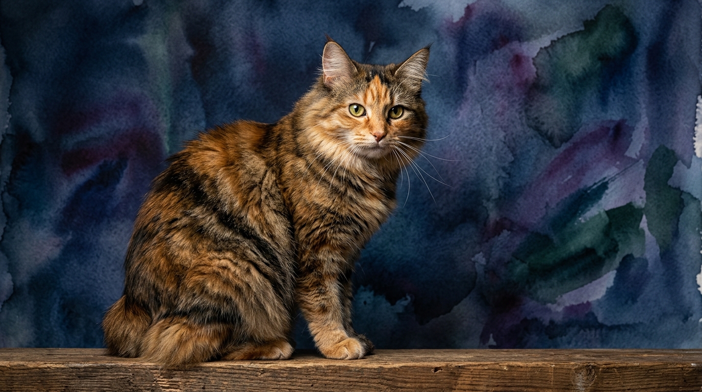 Cymric cat portrait — Cymric cognitive intelligence profile, Pet IQ Lab