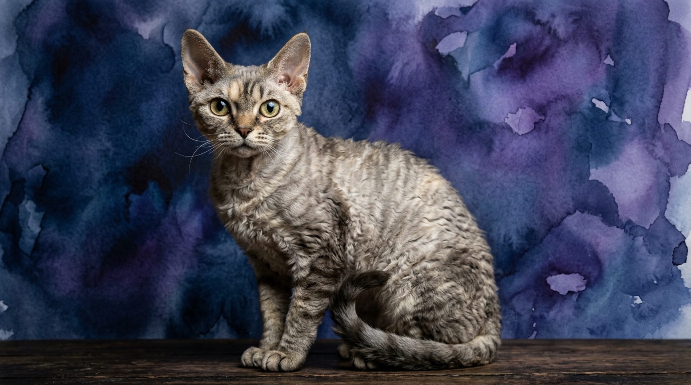 Devon Rex cat portrait — Devon Rex cognitive intelligence profile, Pet IQ Lab