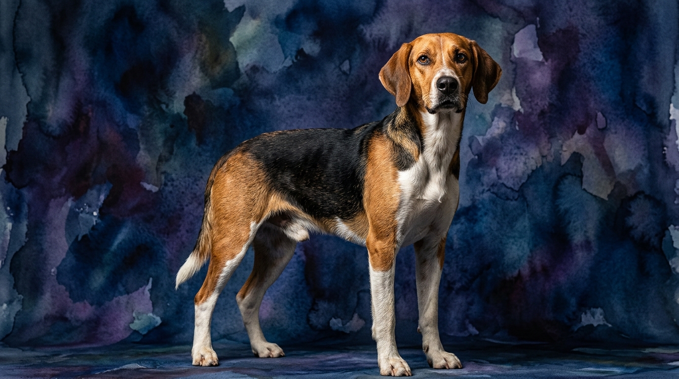 English Foxhound dog portrait — English Foxhound cognitive intelligence profile, Pet IQ Lab