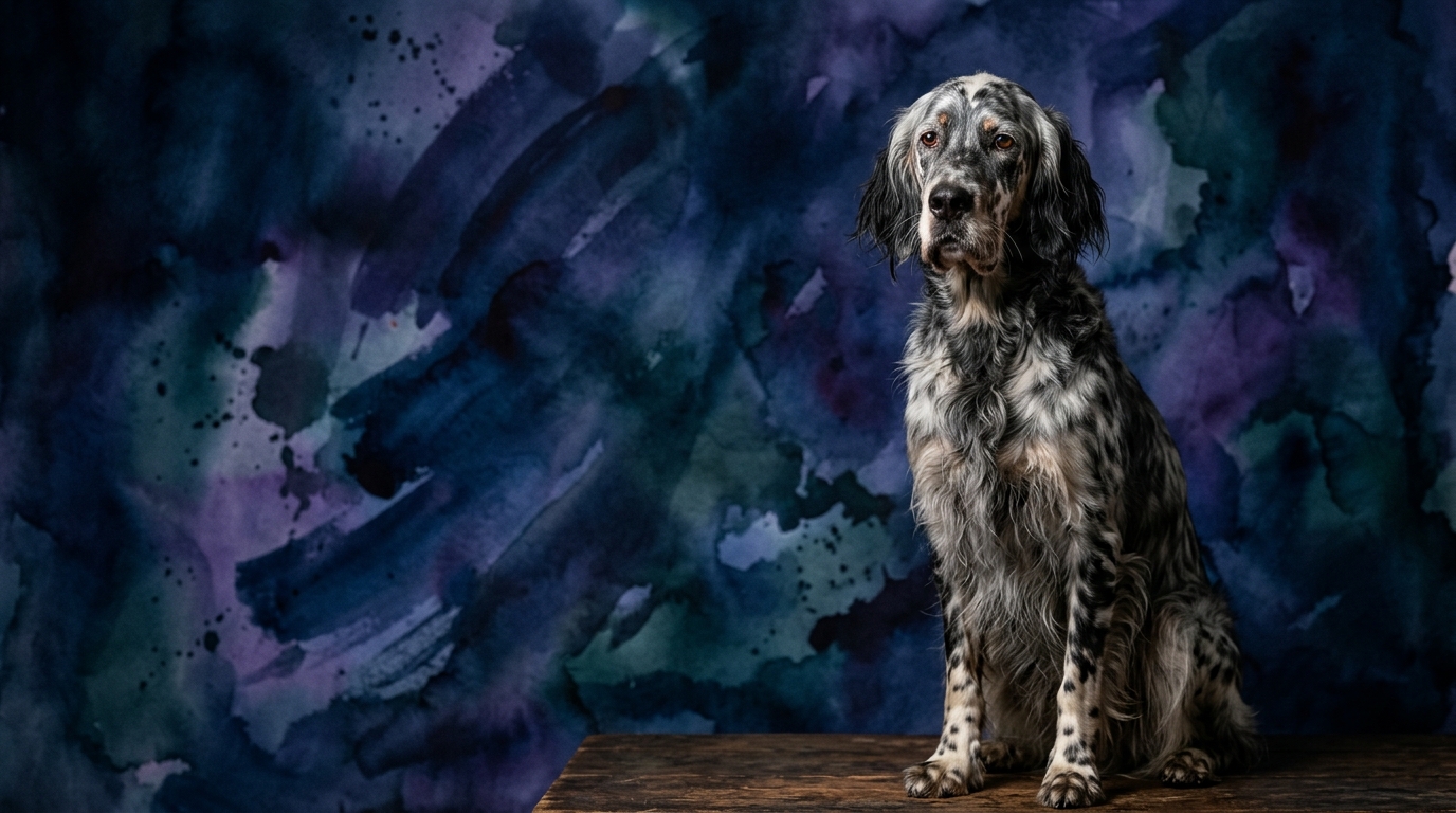 English Setter dog portrait — English Setter cognitive intelligence profile, Pet IQ Lab