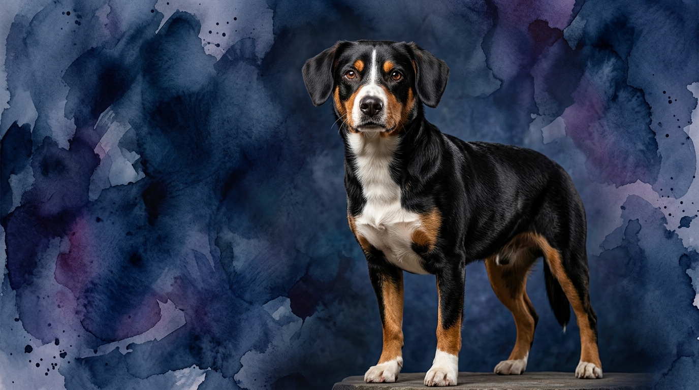 Entlebucher Mountain Dog dog portrait — Entlebucher Mountain Dog cognitive intelligence profile, Pet IQ Lab