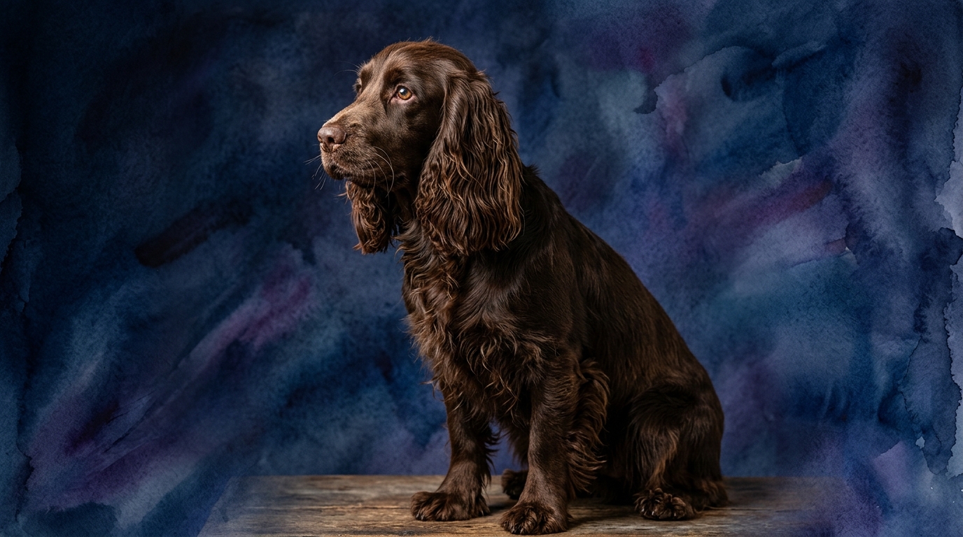 Field Spaniel dog portrait — Field Spaniel cognitive intelligence profile, Pet IQ Lab