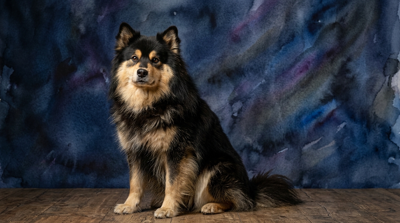 Finnish Lapphund dog portrait — Finnish Lapphund cognitive intelligence profile, Pet IQ Lab