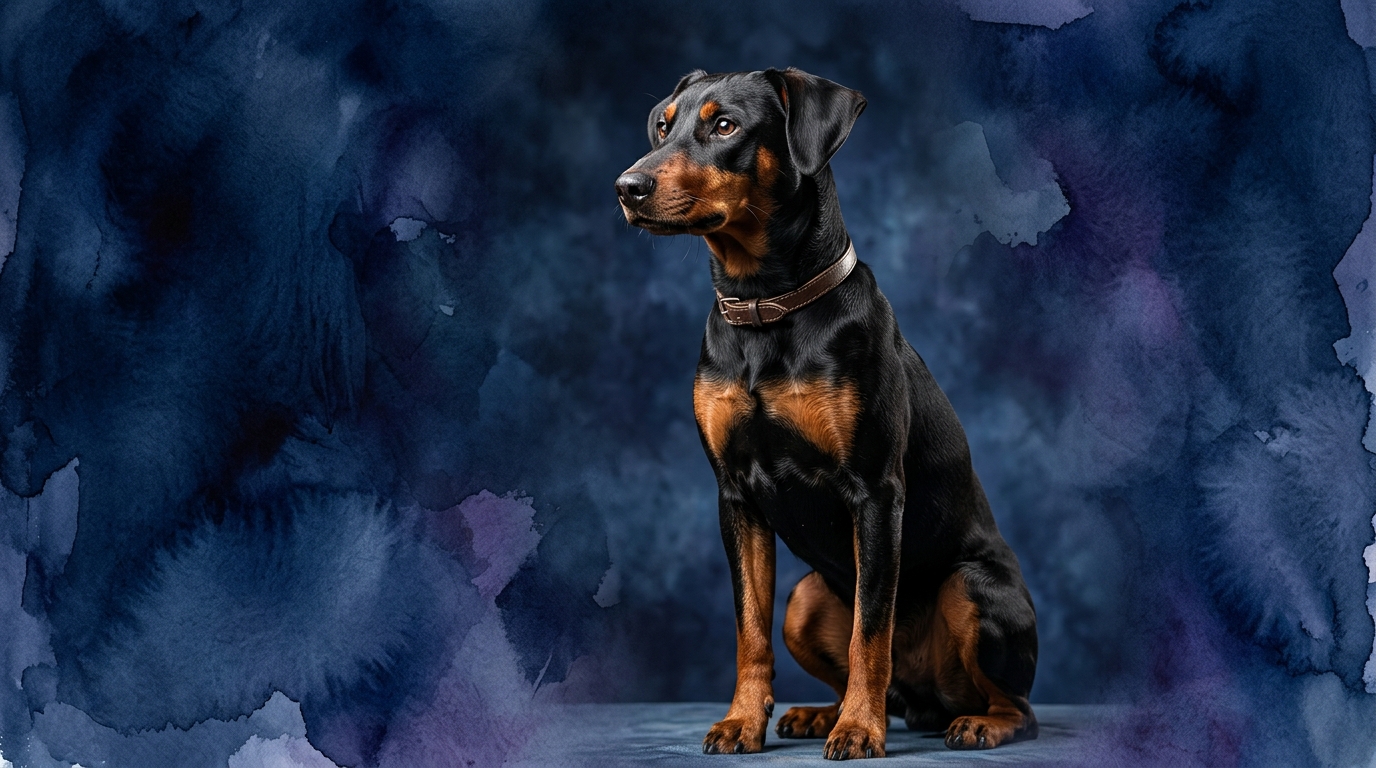 German Pinscher dog portrait — German Pinscher cognitive intelligence profile, Pet IQ Lab