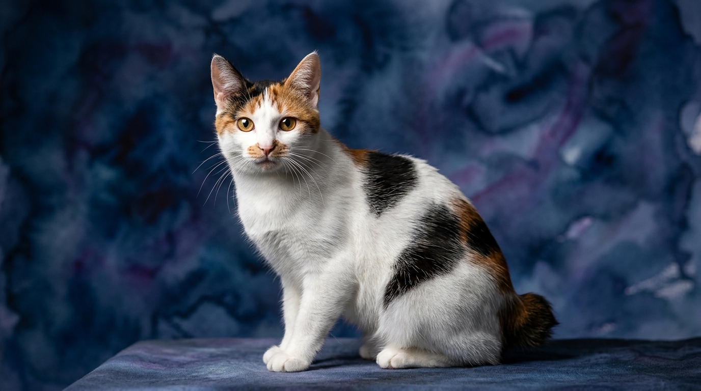 Japanese Bobtail cat portrait — Japanese Bobtail cognitive intelligence profile, Pet IQ Lab