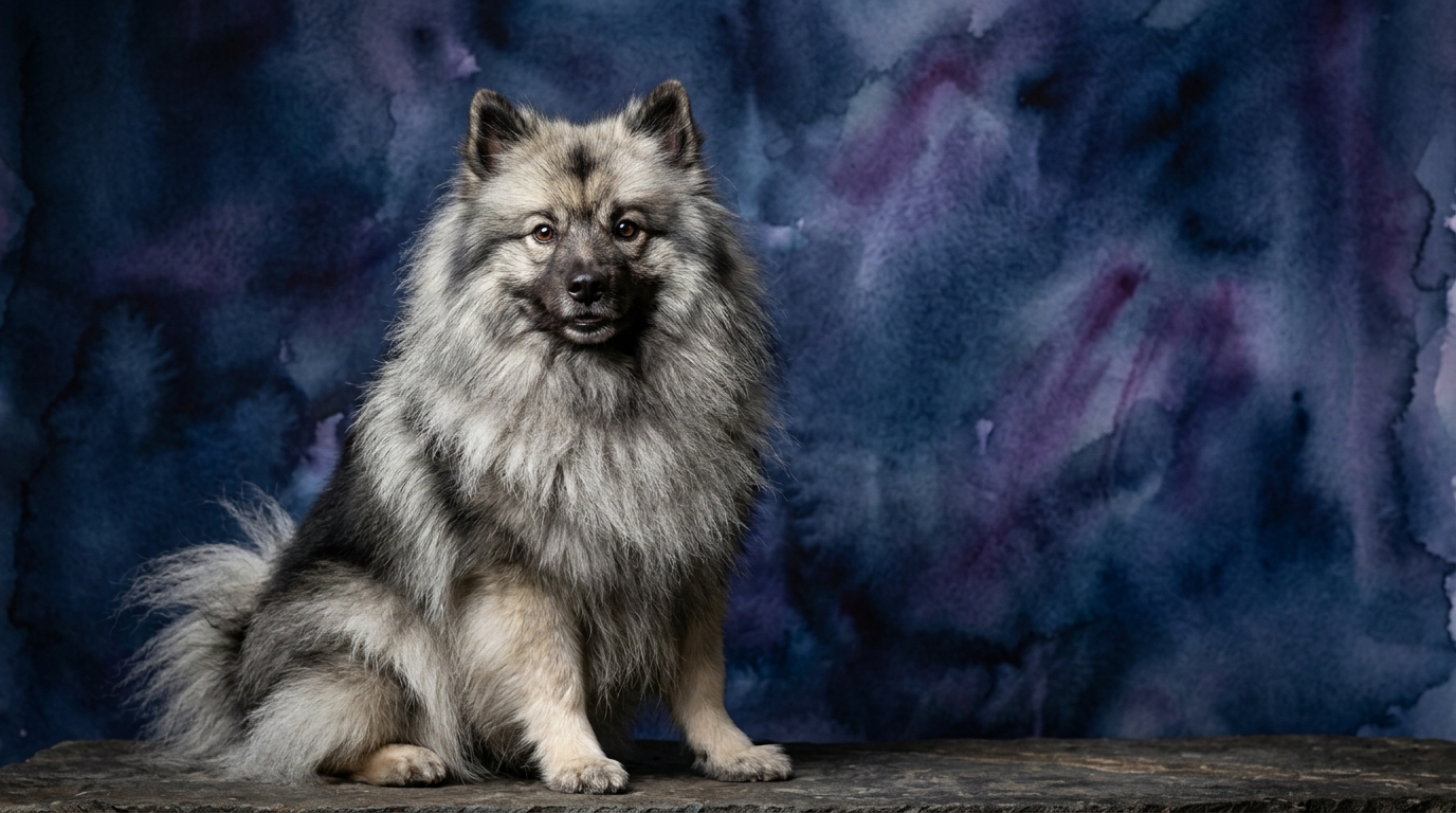 Keeshond dog portrait — Keeshond cognitive intelligence profile, Pet IQ Lab