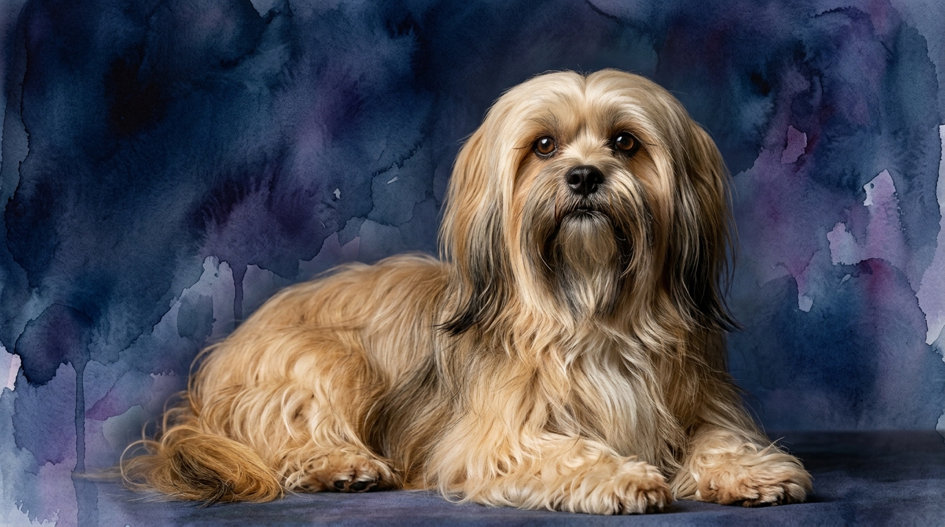 Lhasa Apso dog portrait — Lhasa Apso cognitive intelligence profile, Pet IQ Lab