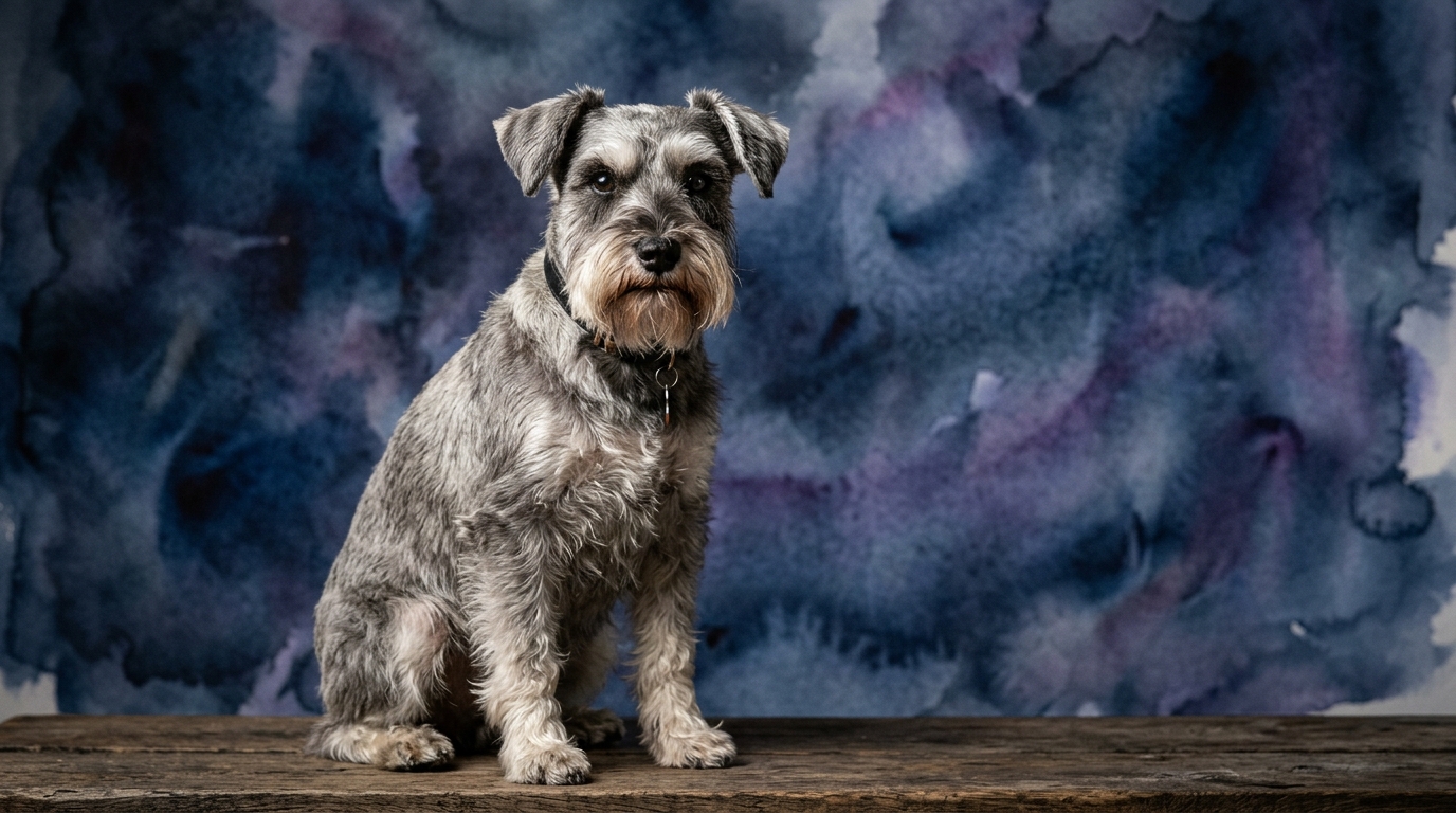 Miniature Schnauzer dog portrait — Miniature Schnauzer cognitive intelligence profile, Pet IQ Lab