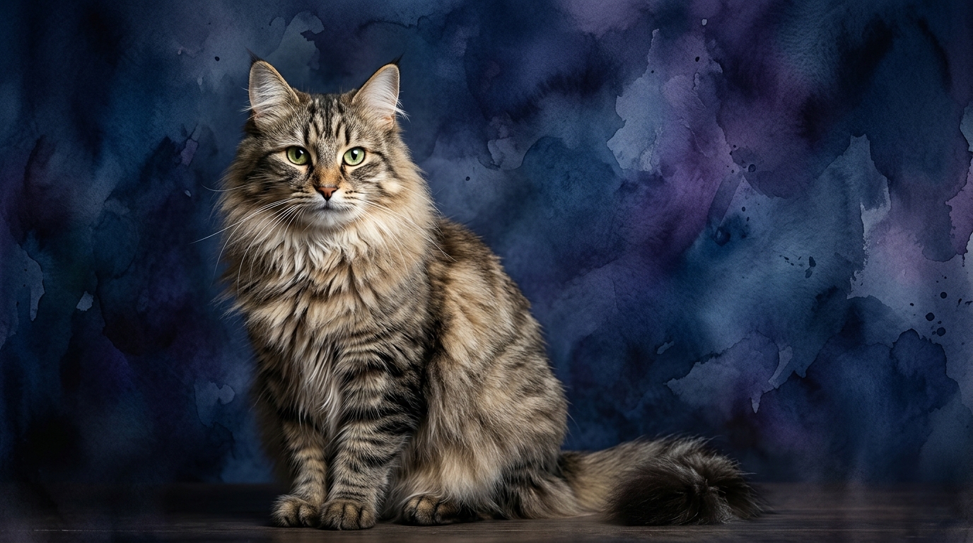 Norwegian Forest Cat cat portrait — Norwegian Forest Cat cognitive intelligence profile, Pet IQ Lab