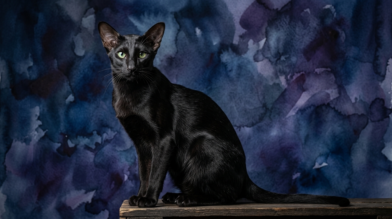 Oriental Shorthair cat portrait — Oriental Shorthair cognitive intelligence profile, Pet IQ Lab
