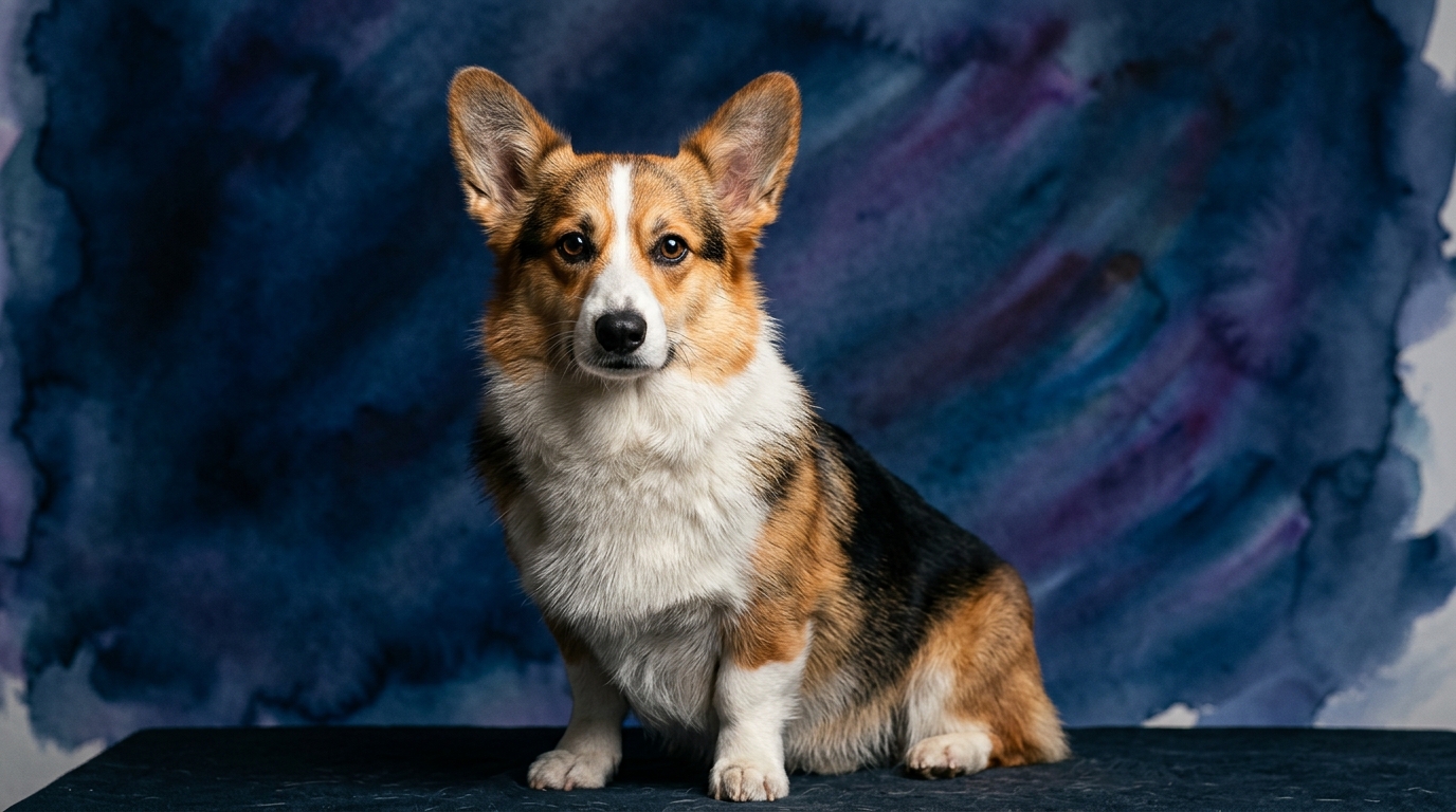 Pembroke Welsh Corgi dog portrait — Pembroke Welsh Corgi cognitive intelligence profile, Pet IQ Lab