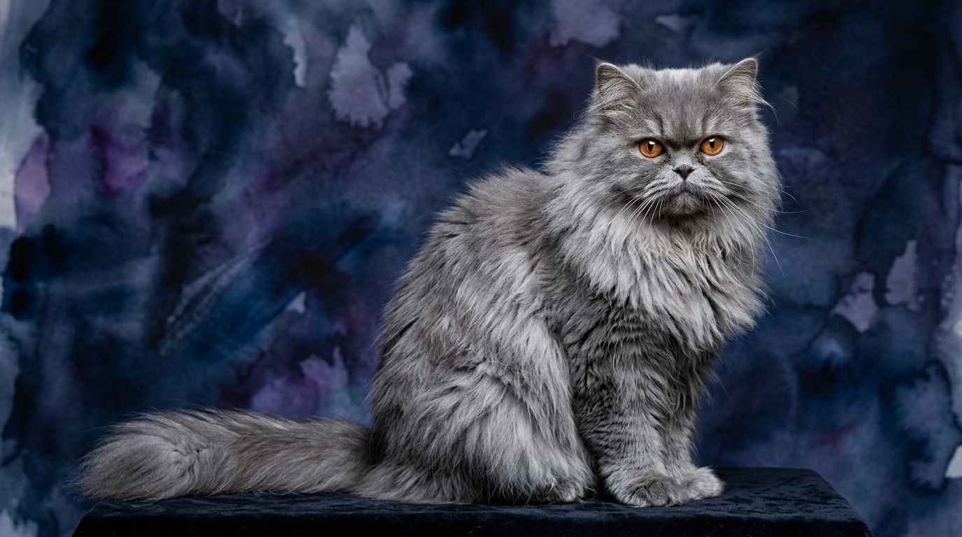 Persian cat portrait — Persian cognitive intelligence profile, Pet IQ Lab