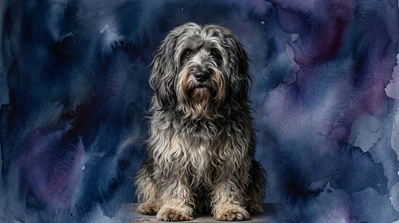 Polish Lowland Sheepdog dog portrait — Polish Lowland Sheepdog cognitive intelligence profile, Pet IQ Lab