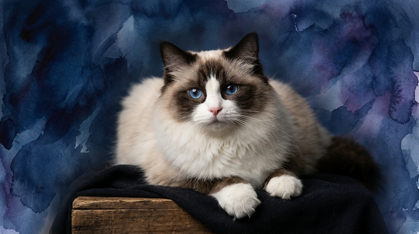 Ragdoll cat portrait — Ragdoll cognitive intelligence profile, Pet IQ Lab
