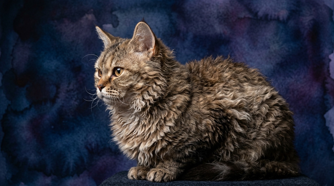 Selkirk Rex cat portrait — Selkirk Rex cognitive intelligence profile, Pet IQ Lab
