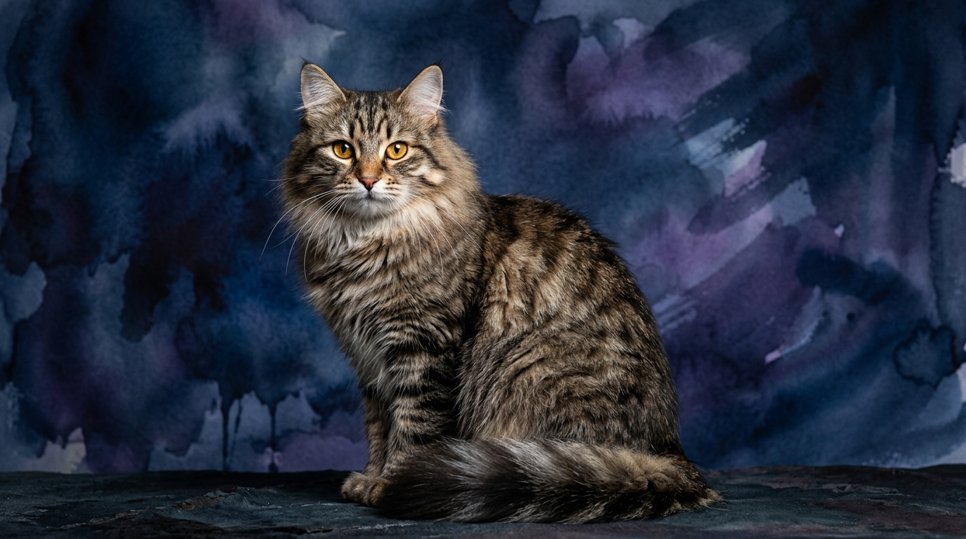 Siberian cat portrait — Siberian cognitive intelligence profile, Pet IQ Lab
