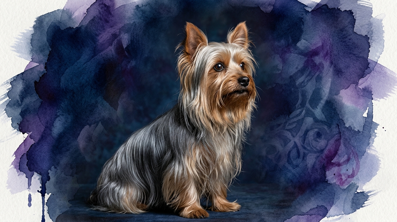 Silky Terrier dog portrait — Silky Terrier cognitive intelligence profile, Pet IQ Lab