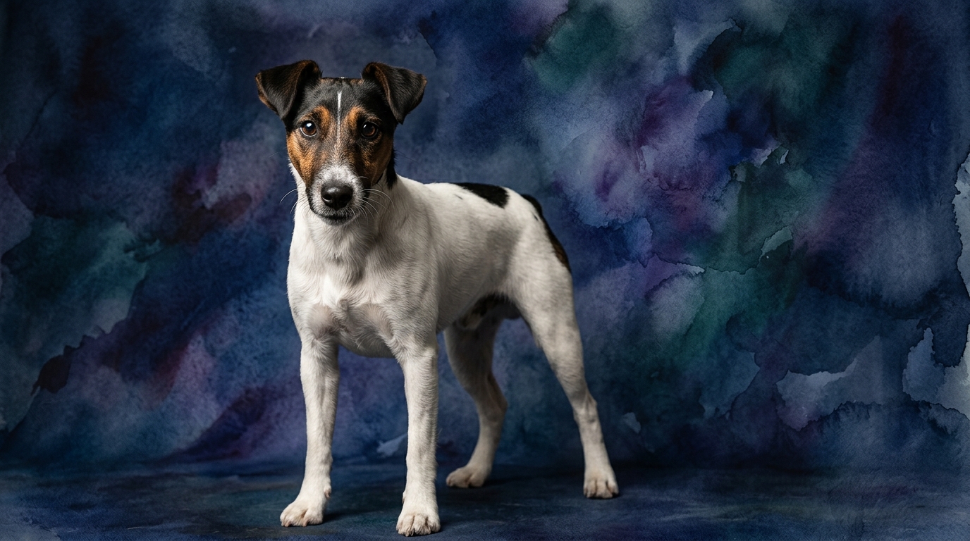 Smooth Fox Terrier dog portrait — Smooth Fox Terrier cognitive intelligence profile, Pet IQ Lab