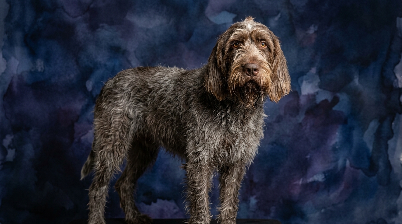 Spinone Italiano dog portrait — Spinone Italiano cognitive intelligence profile, Pet IQ Lab