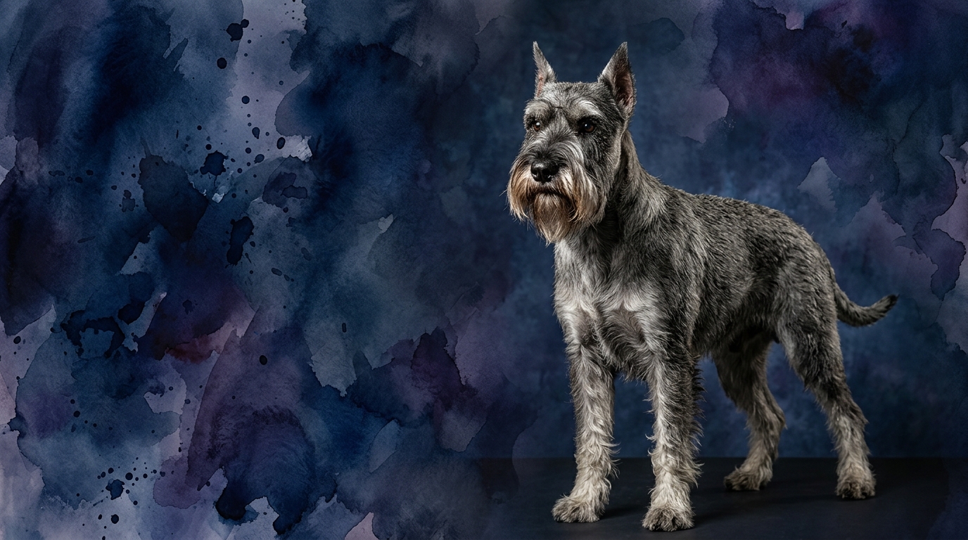 Standard Schnauzer dog portrait — Standard Schnauzer cognitive intelligence profile, Pet IQ Lab