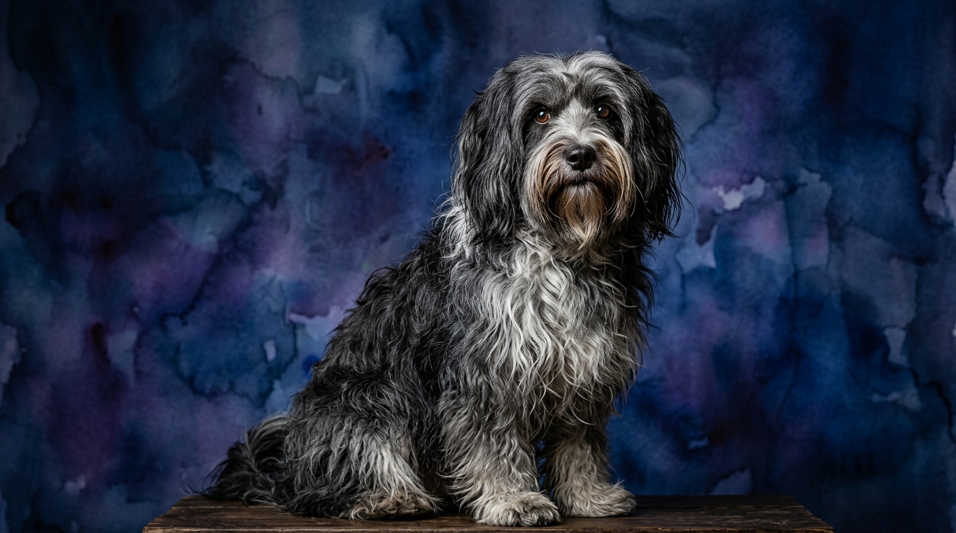 Tibetan Terrier dog portrait — Tibetan Terrier cognitive intelligence profile, Pet IQ Lab