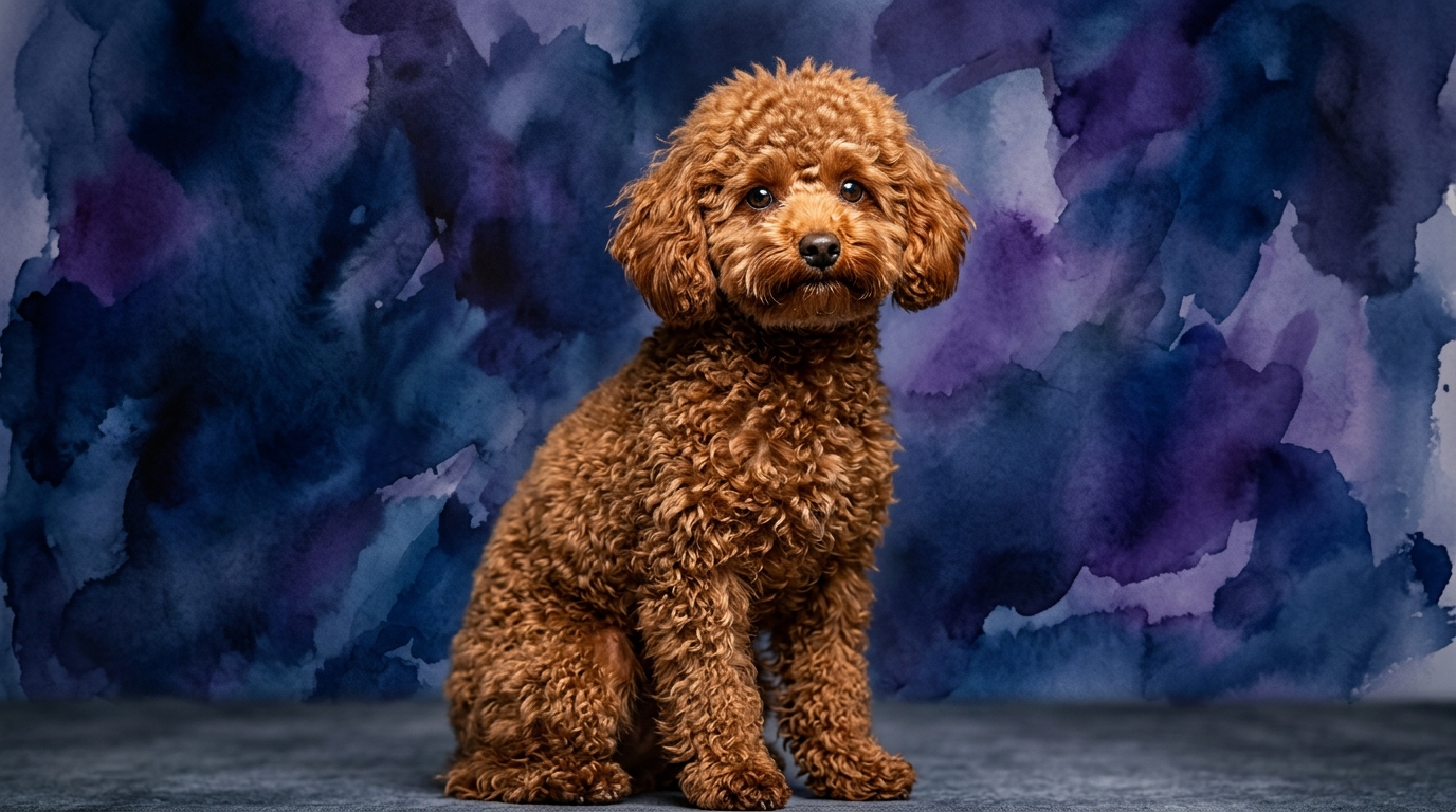 Toy Poodle dog portrait — Toy Poodle cognitive intelligence profile, Pet IQ Lab