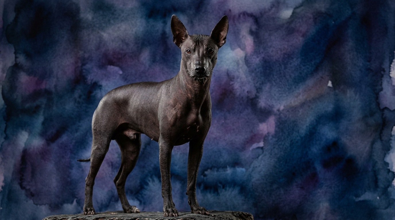 Xoloitzcuintli dog portrait — Xoloitzcuintli cognitive intelligence profile, Pet IQ Lab